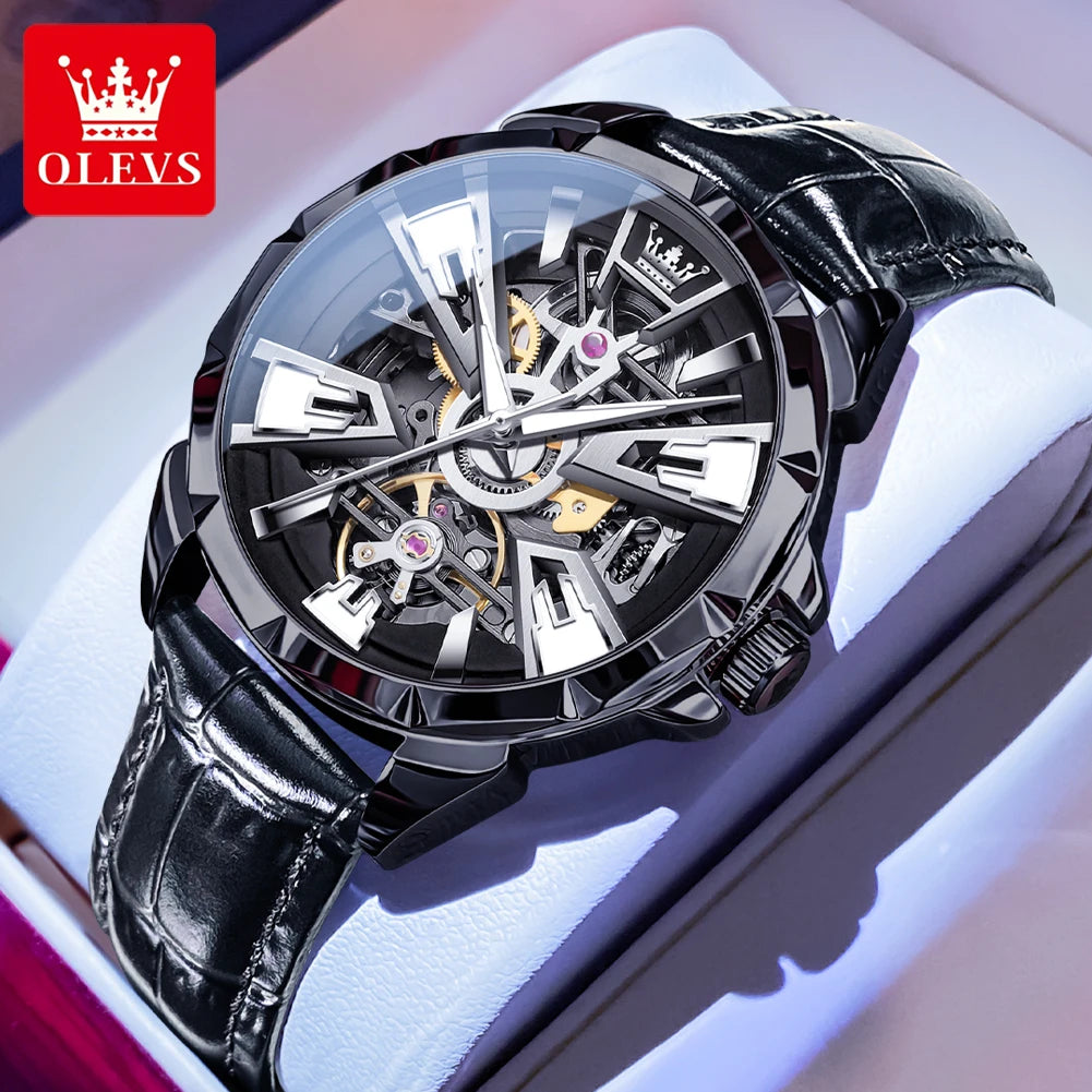 OLEVS 7051 Men's Watch - Festive Collection - Embellish Gold Jewelry & Diamond