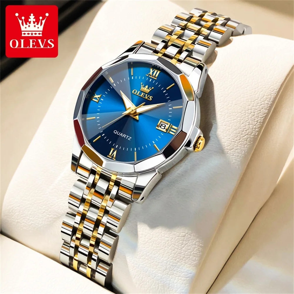 OLEVS 9989 Women Watch - Olevs - Embellish Gold Jewelry & Diamond