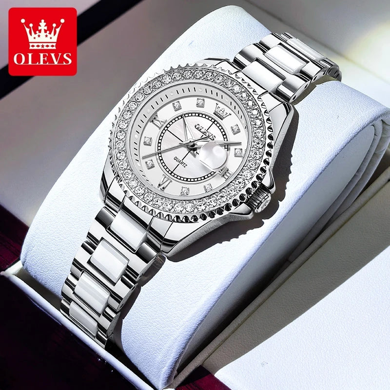 OLEVS 3685 Women Quartz Watch - Olevs - Embellish Gold Jewelry & Diamond