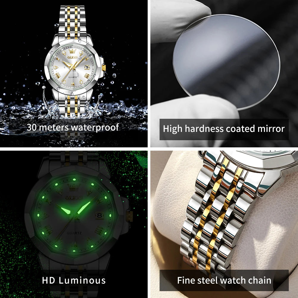 OLEVS 9931X Womens Perfume Watch - Olevs - Embellish Gold Jewelry & Diamond
