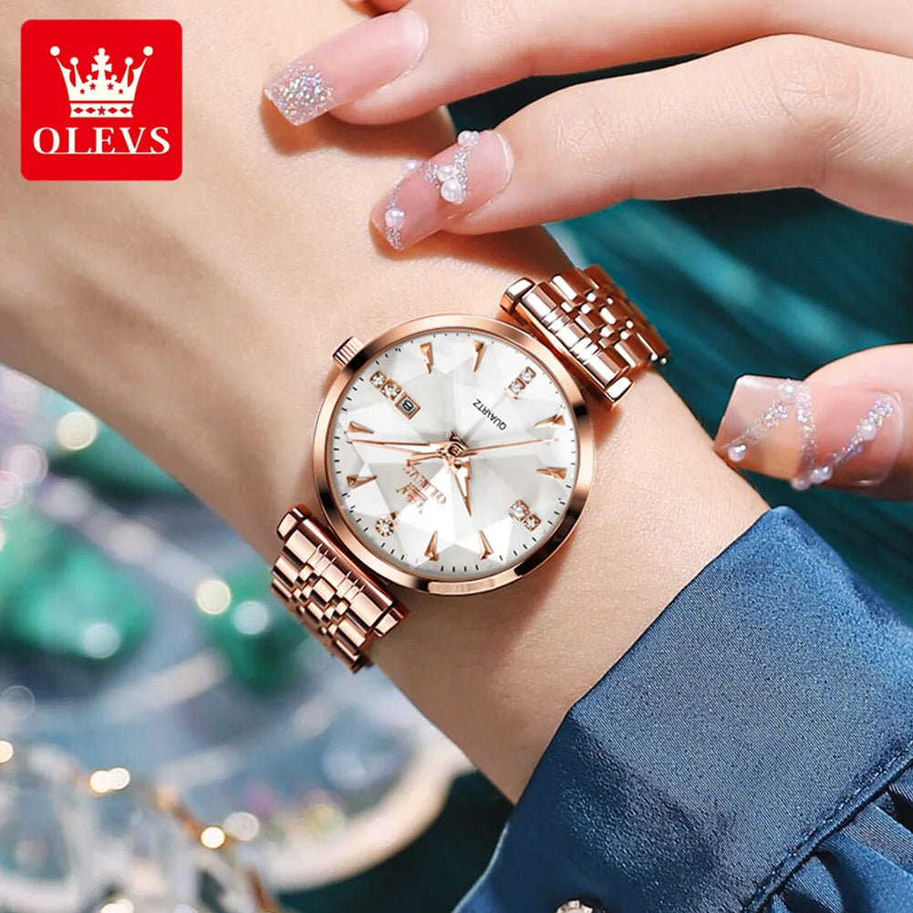 OLEVS brand watch fashion hot selling waterproof women's watch 5536 - Olevs - Embellish Gold Jewelry & Diamond