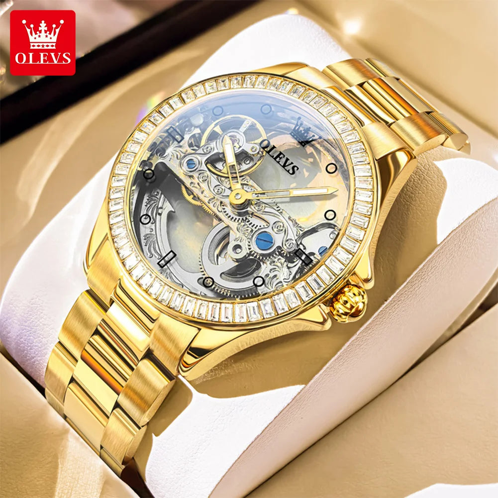 OLEVS 6699 Gold Watch for Women - Olevs - Embellish Gold Jewelry & Diamond