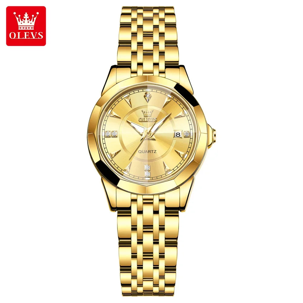 OLEVS 9977 Women's Quartz Watch - Olevs - Embellish Gold Jewelry & Diamond