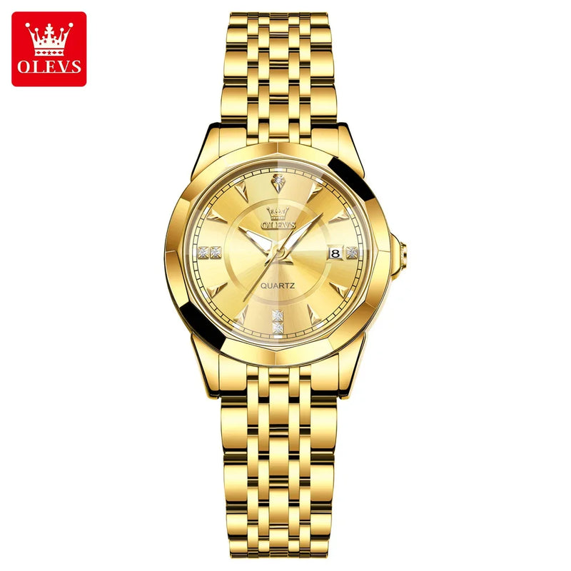 OLEVS 9977 Women's Quartz Watch - Olevs - Embellish Gold Jewelry & Diamond