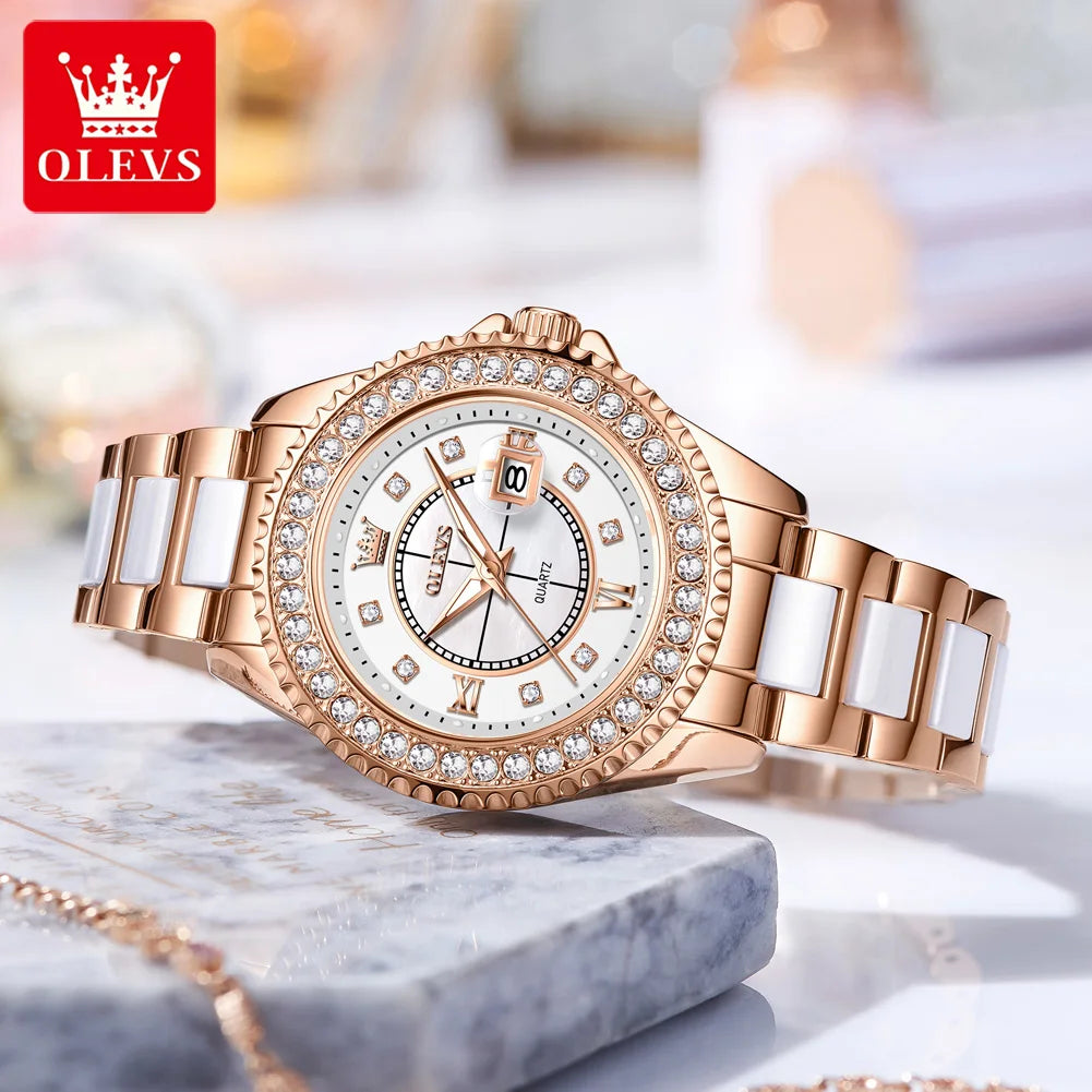 OLEVS 3685 Women Quartz Watch - Olevs - Embellish Gold Jewelry & Diamond