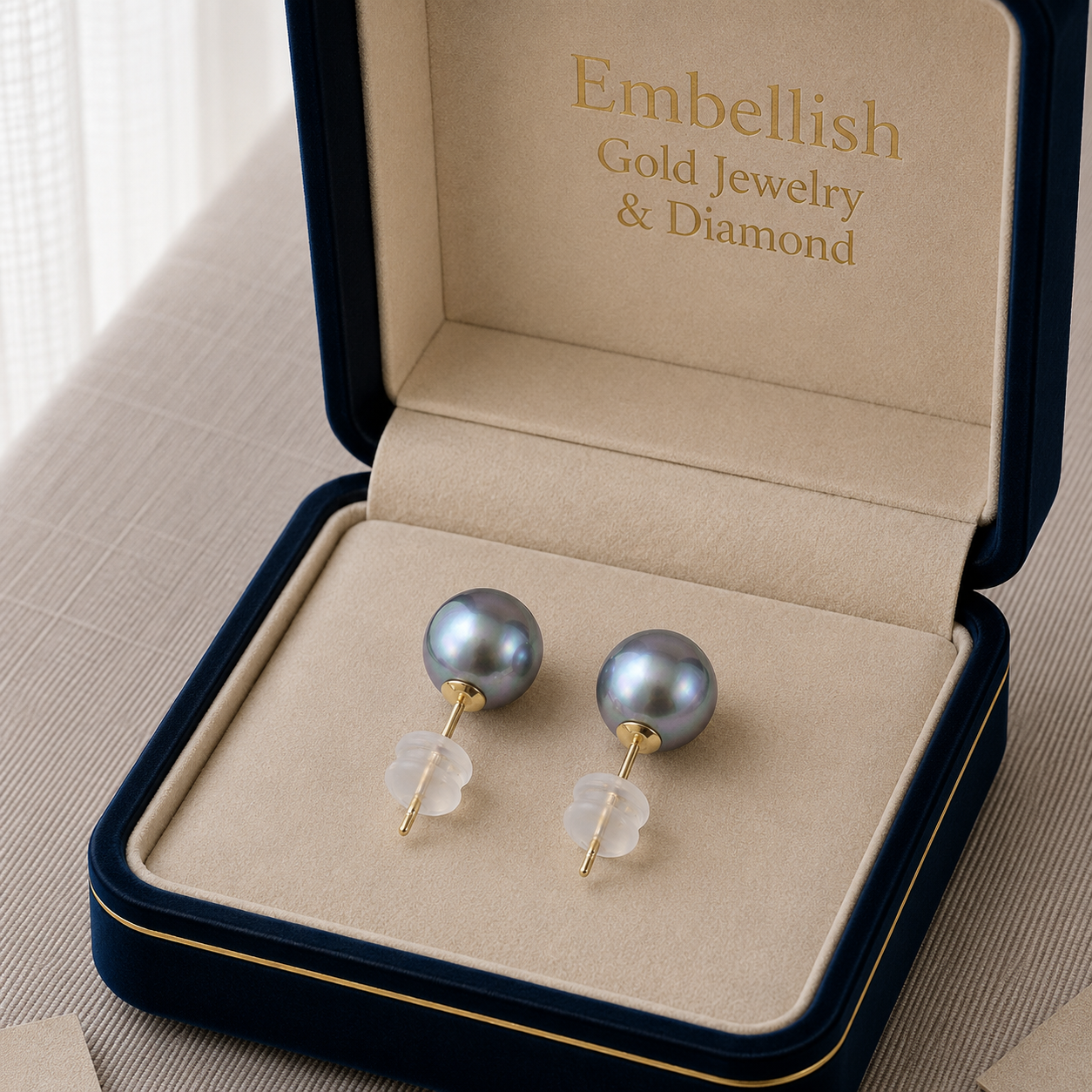 925 Natural Pearl Silver Earrings - 925 Silver Earrings - Embellish Gold Jewelry & Diamond