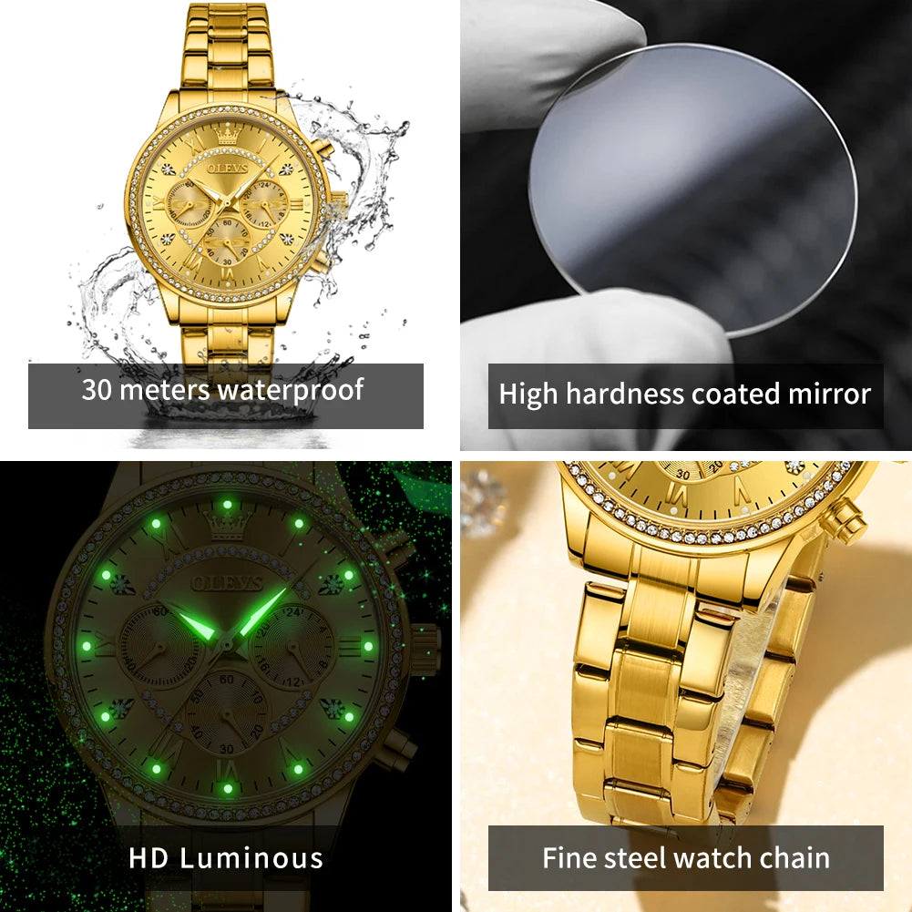 OLEVS Women's Watches - Olevs - Embellish Gold Jewelry & Diamond