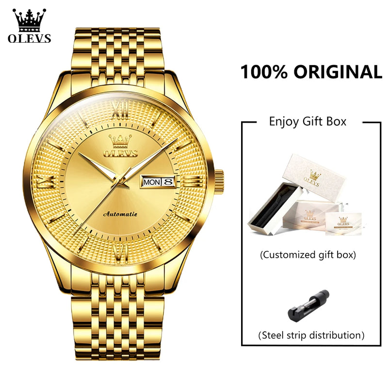 OLEVS 6657 Mens Watch - Olevs - Embellish Gold Jewelry & Diamond
