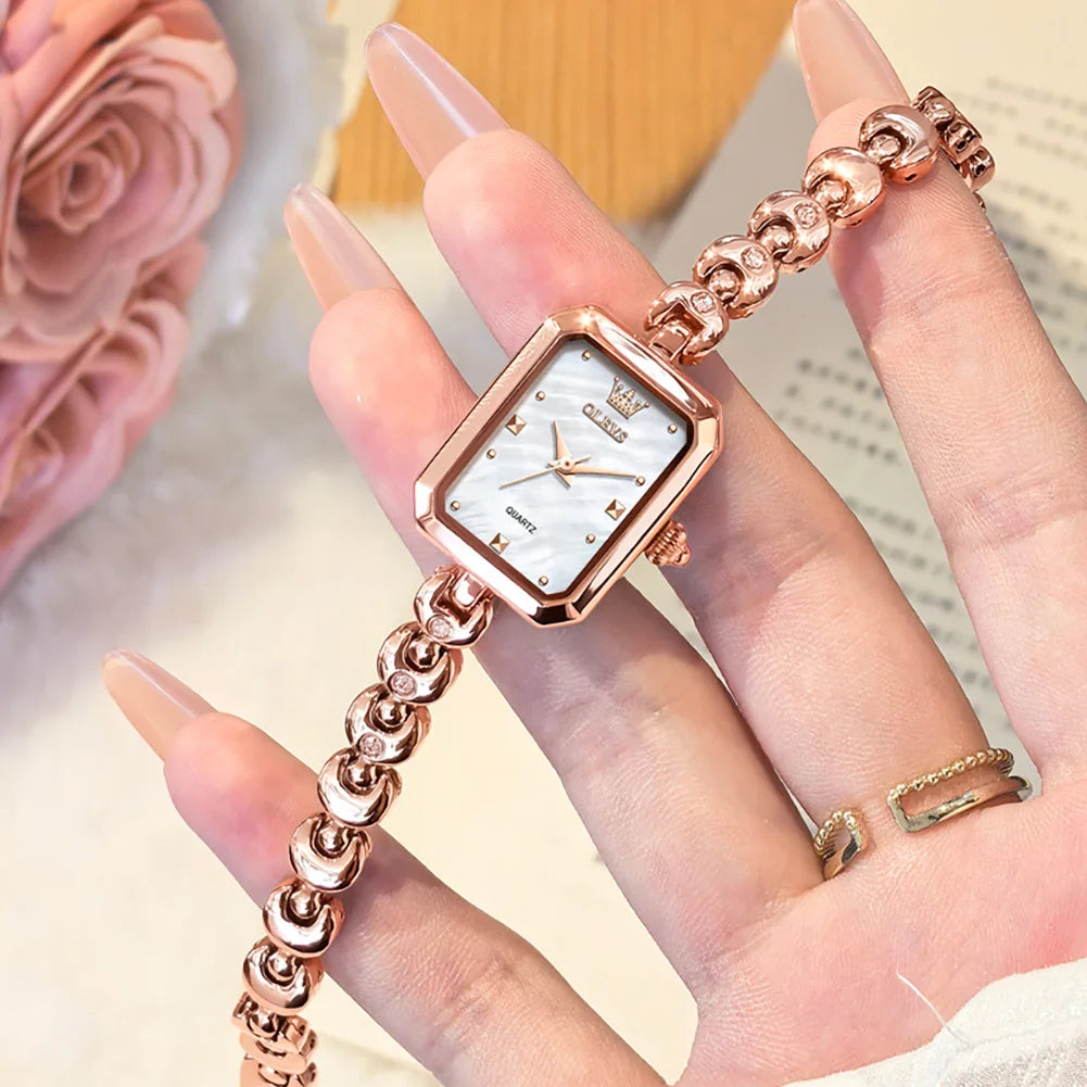 OLEVS Luxury Brand Original Quartz Women Watches - Olevs - Embellish Gold Jewelry & Diamond