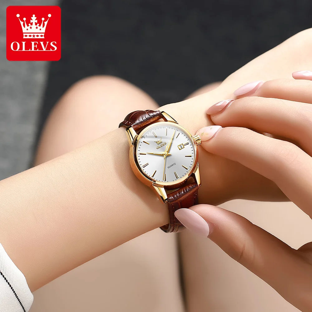 OLEVS 6898 Elegant Women's Watch - Olevs - Embellish Gold Jewelry & Diamond