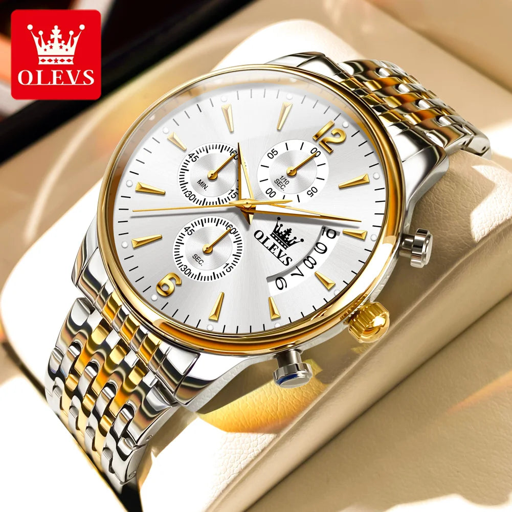 OLEVS luxury brand men's watches - Olevs - Embellish Gold Jewelry & Diamond
