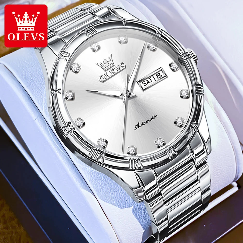 OLEVS Men's Watches - Festive Collection - Embellish Gold Jewelry & Diamond