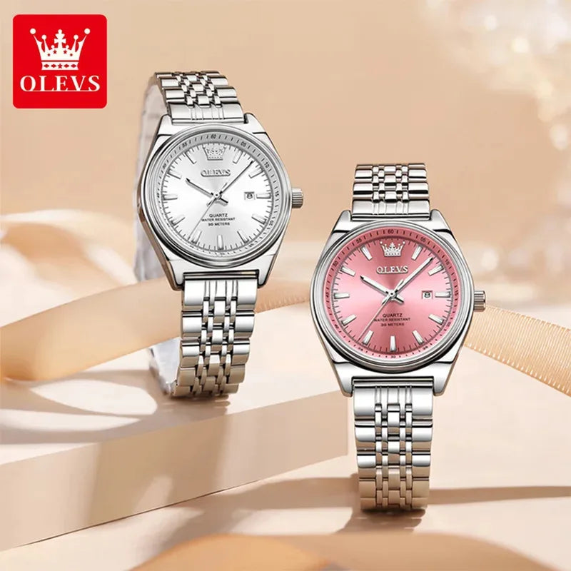 OLEVS New 3703 Watches Woman - Festive Collection - Embellish Gold Jewelry & Diamond