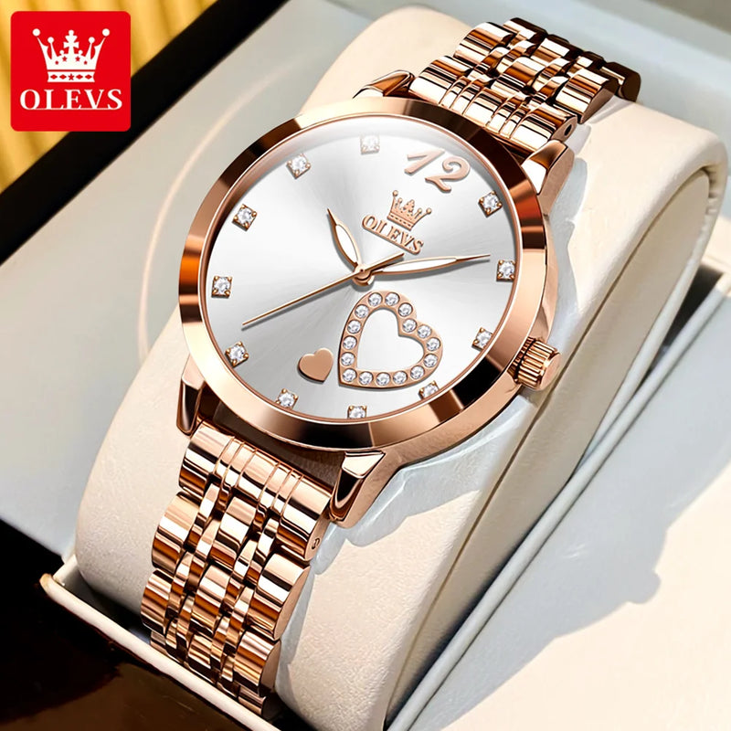 OLEVS Elegant Quartz Watch for Women - Olevs - Embellish Gold Jewelry & Diamond