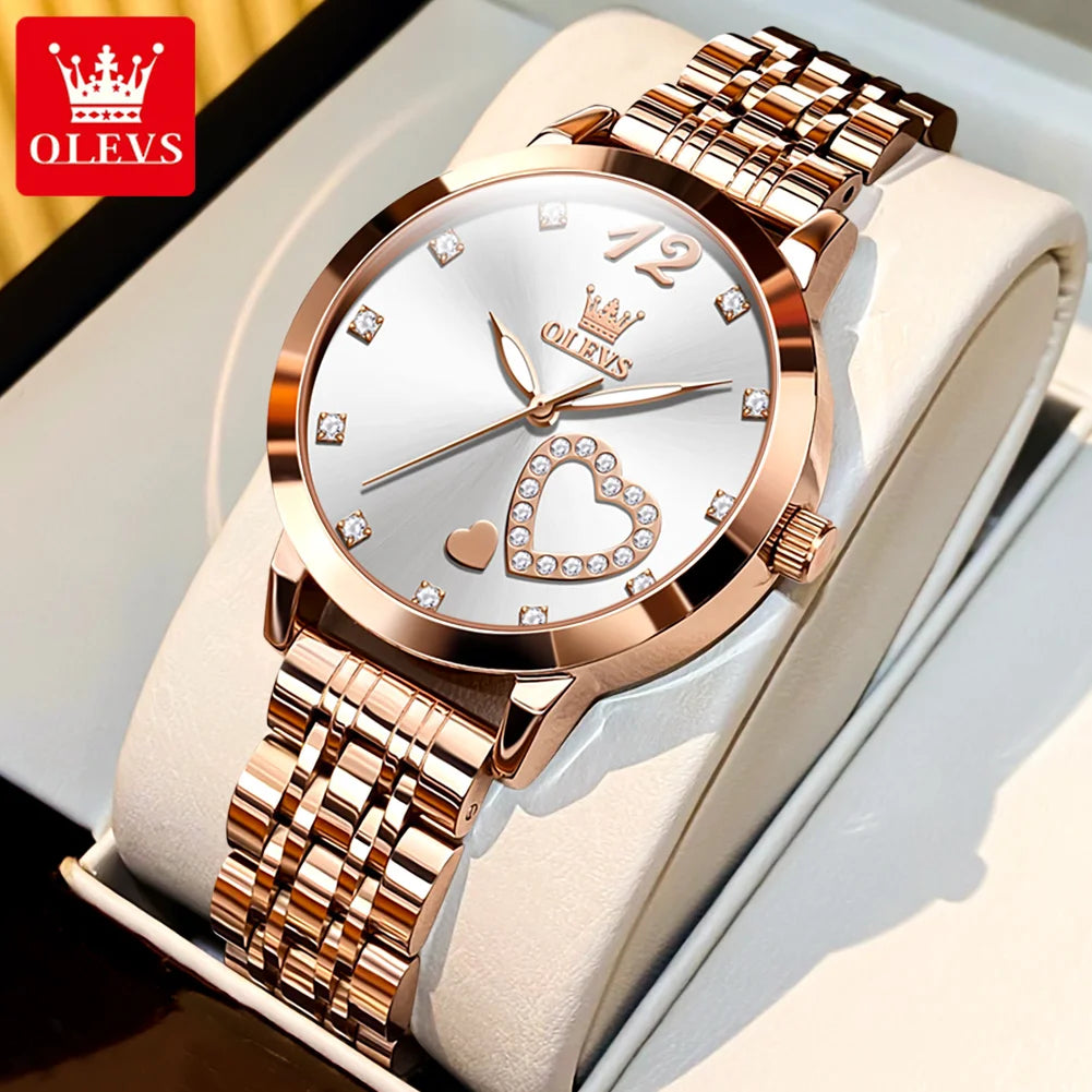 OLEVS Elegant Quartz Watch for Women - Olevs - Embellish Gold Jewelry & Diamond