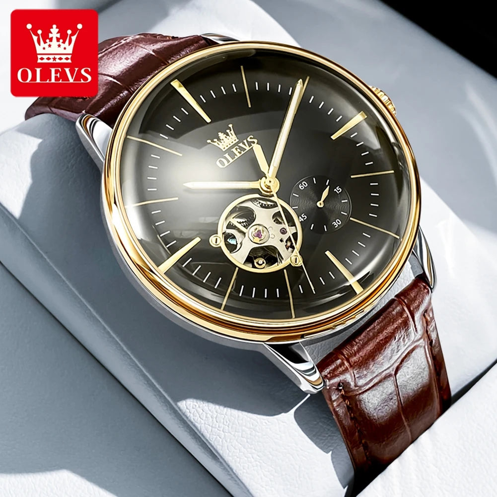 OLEVS Casual Fashion Men's Watches - Festive Collection - Embellish Gold Jewelry & Diamond