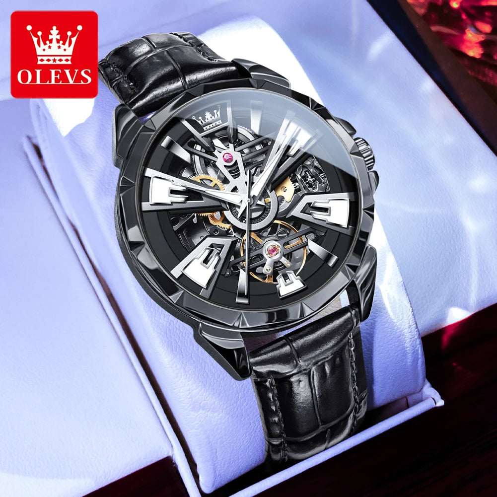 OLEVS 7051 Men's Watch - Festive Collection - Embellish Gold Jewelry & Diamond