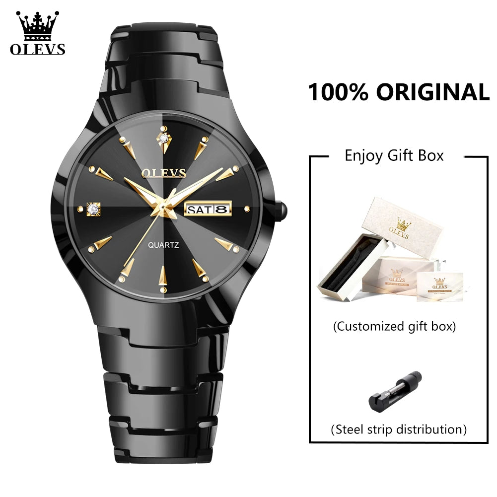 OLEVS 8697 Watches Man - Festive Collection - Embellish Gold Jewelry & Diamond