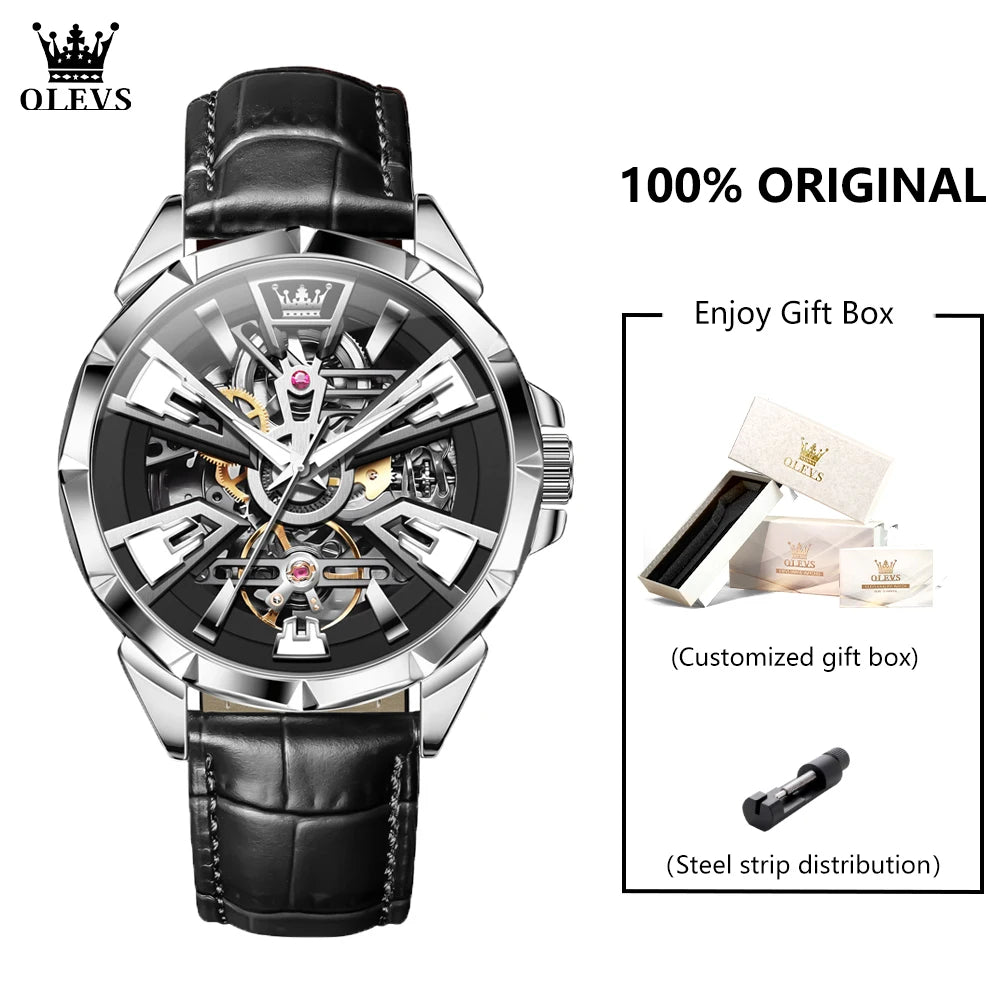 OLEVS 7051 Men's Watch - Festive Collection - Embellish Gold Jewelry & Diamond