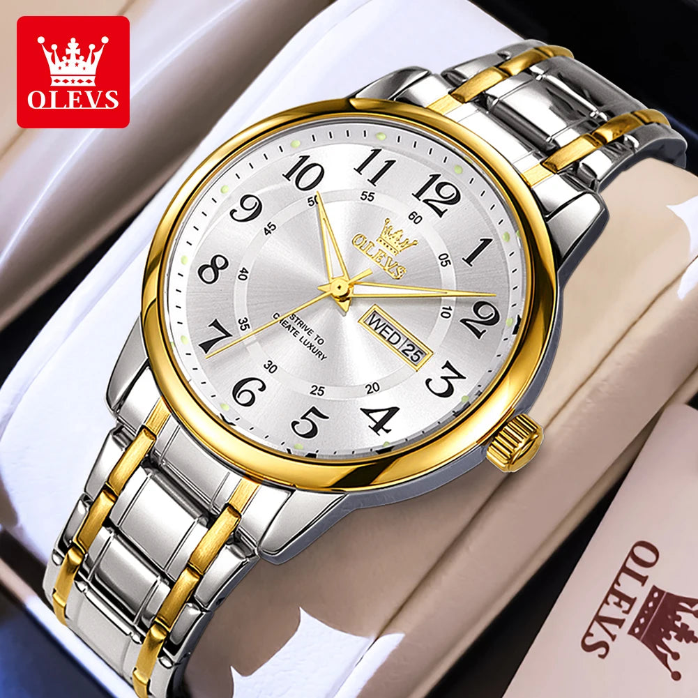 OLEVS Casual fashion men's watches - Olevs - Embellish Gold Jewelry & Diamond