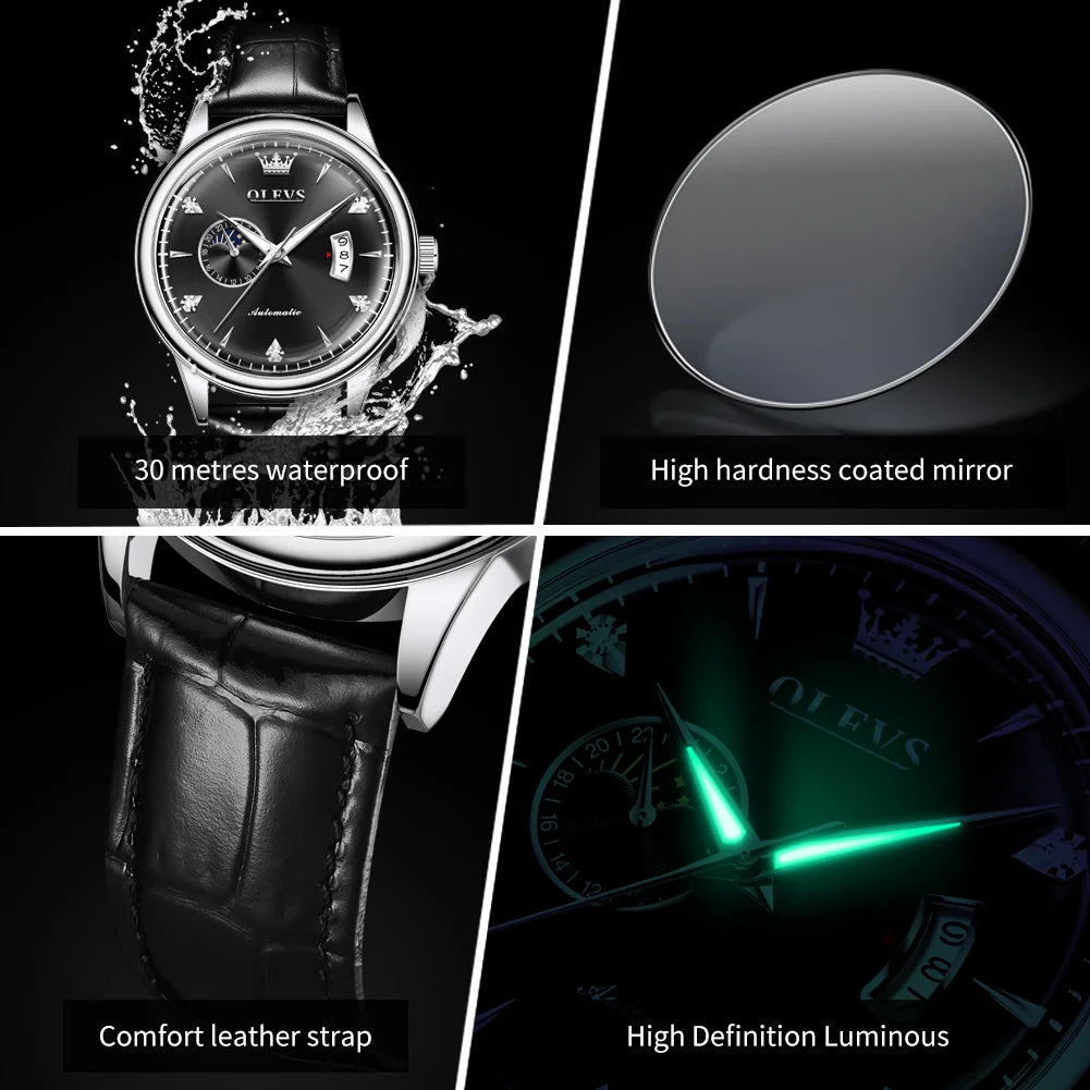 OLEVS 7040 24h Moon Phase Men's Watch