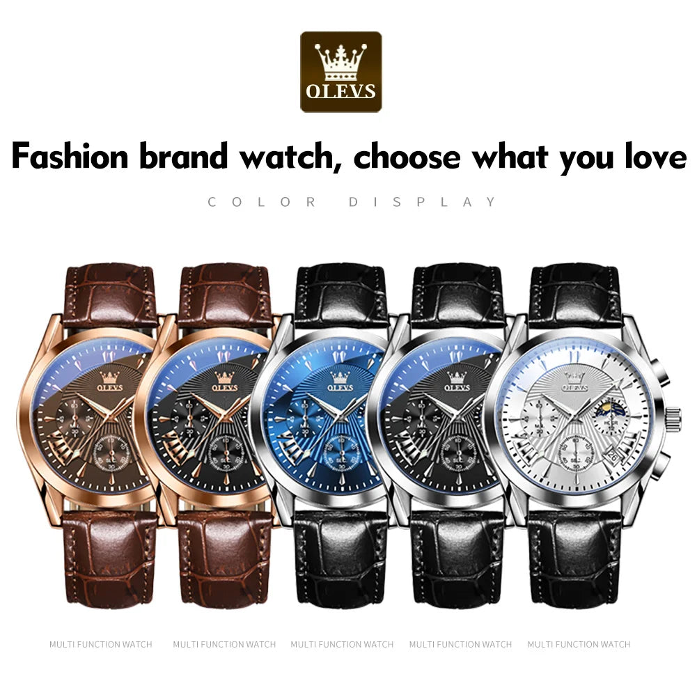 OLEVS casual fashion men's watches