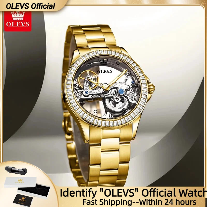 OLEVS 6699 Gold Watch for Women - Olevs - Embellish Gold Jewelry & Diamond