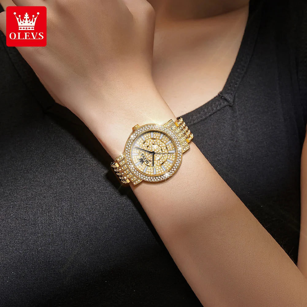 OLEVS 9904 Women Watches - Olevs - Embellish Gold Jewelry & Diamond