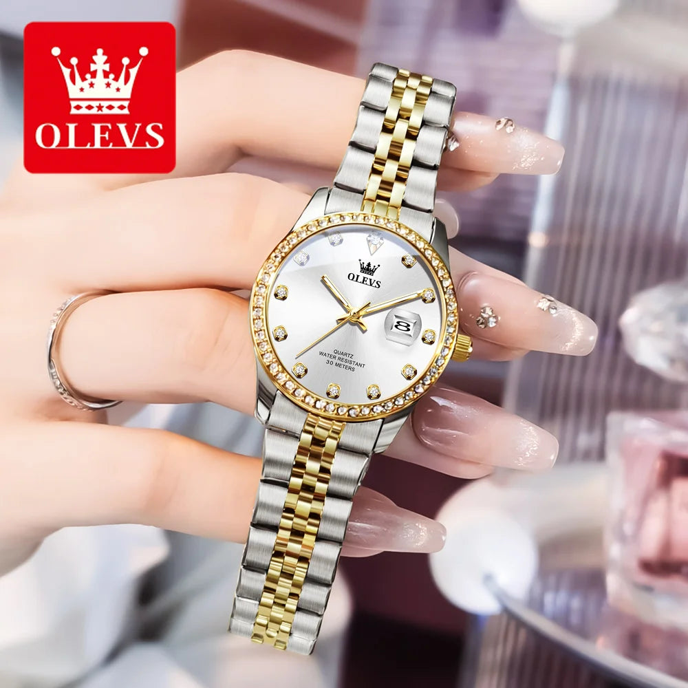 OLEVS Top Brand Women's Watches - Olevs - Embellish Gold Jewelry & Diamond