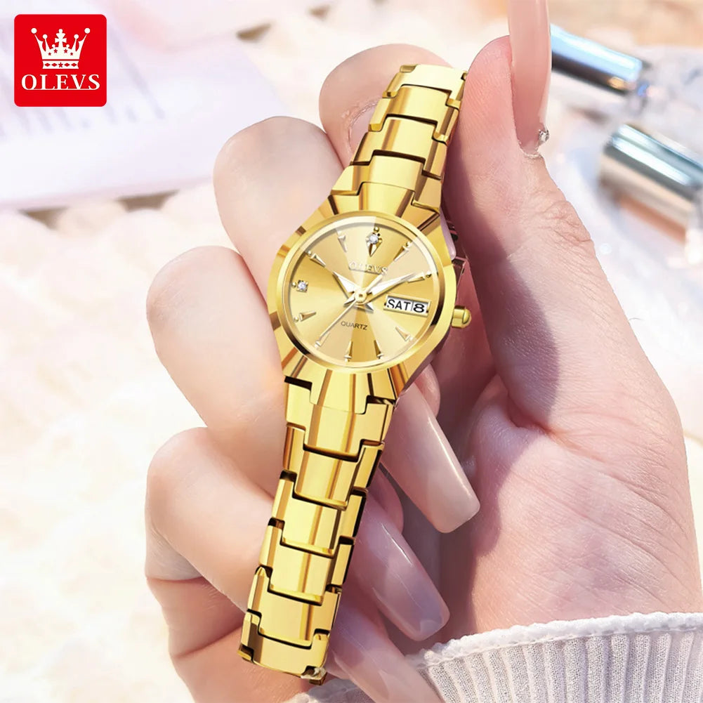 OLEVS 8697 Watches Man - Festive Collection - Embellish Gold Jewelry & Diamond