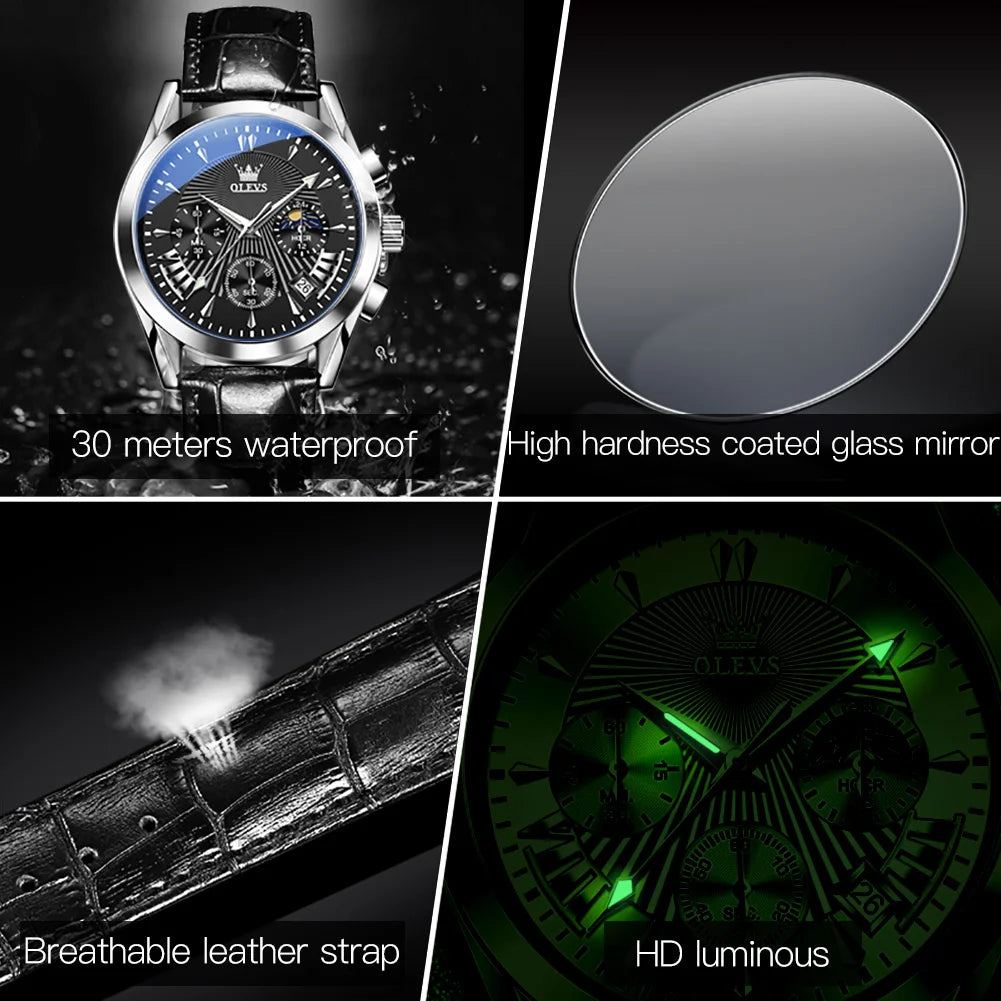 OLEVS casual fashion men's watches - Olevs - Embellish Gold Jewelry & Diamond