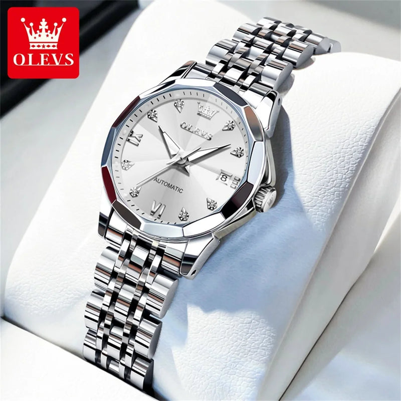 OLEVS Women's Watches - مجموعة احتفالية - Embellish Gold Jewelry & Diamond