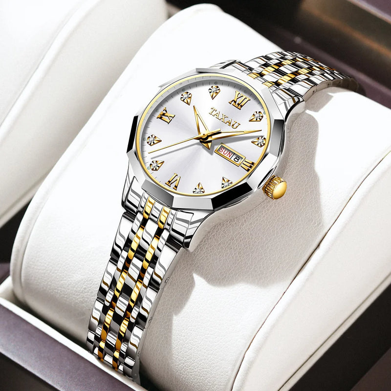 OLEVS Fashion Golden Watch for Women - Olevs - Embellish Gold Jewelry & Diamond