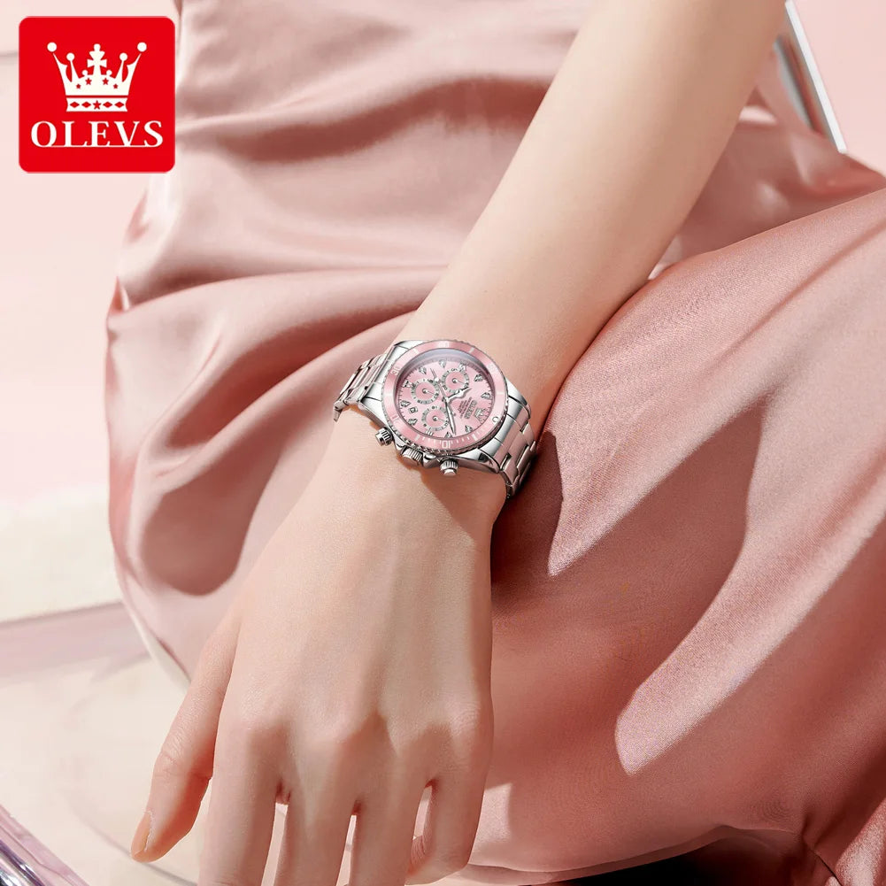OLEVS Luxury Women's Watch - Olevs - Embellish Gold Jewelry & Diamond