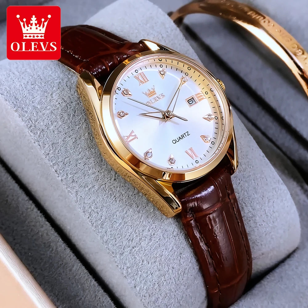 OLEVS Casual Luxury Women's Watches - Olevs - Embellish Gold Jewelry & Diamond
