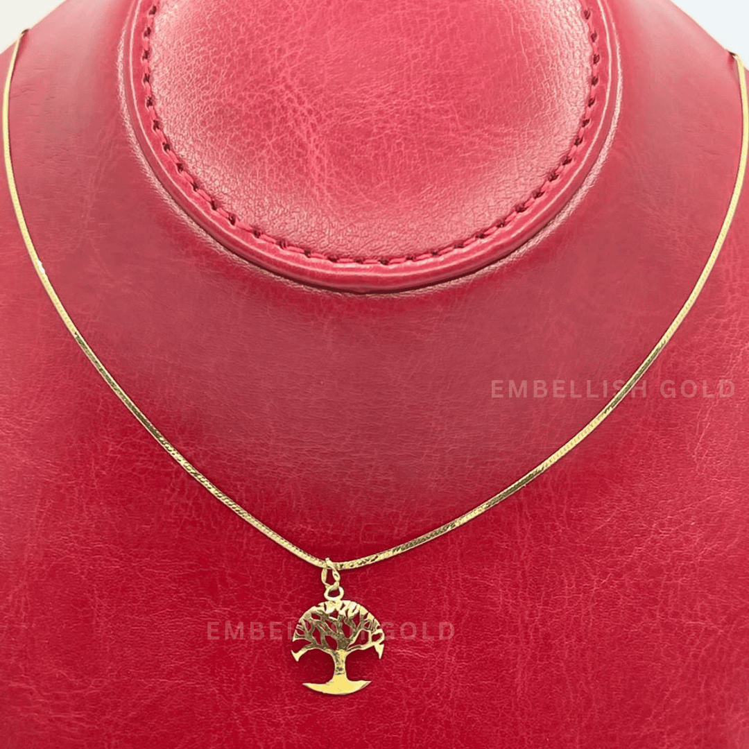 18K Gold Tree of Life Necklace ‚Äì Unveil Timeless Beauty in Gold Necklaces for Women - Embellish Gold