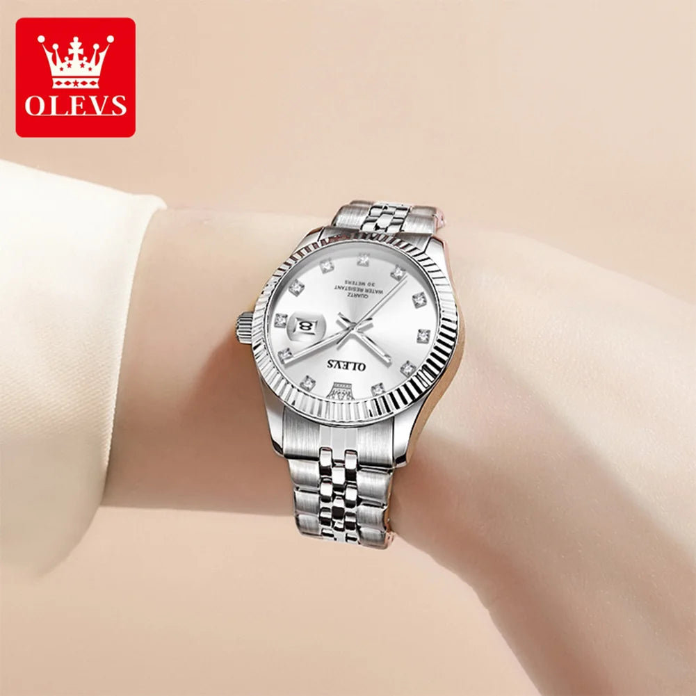 OLEVS Watches Womens 3705 j - Olevs - Embellish Gold Jewelry & Diamond