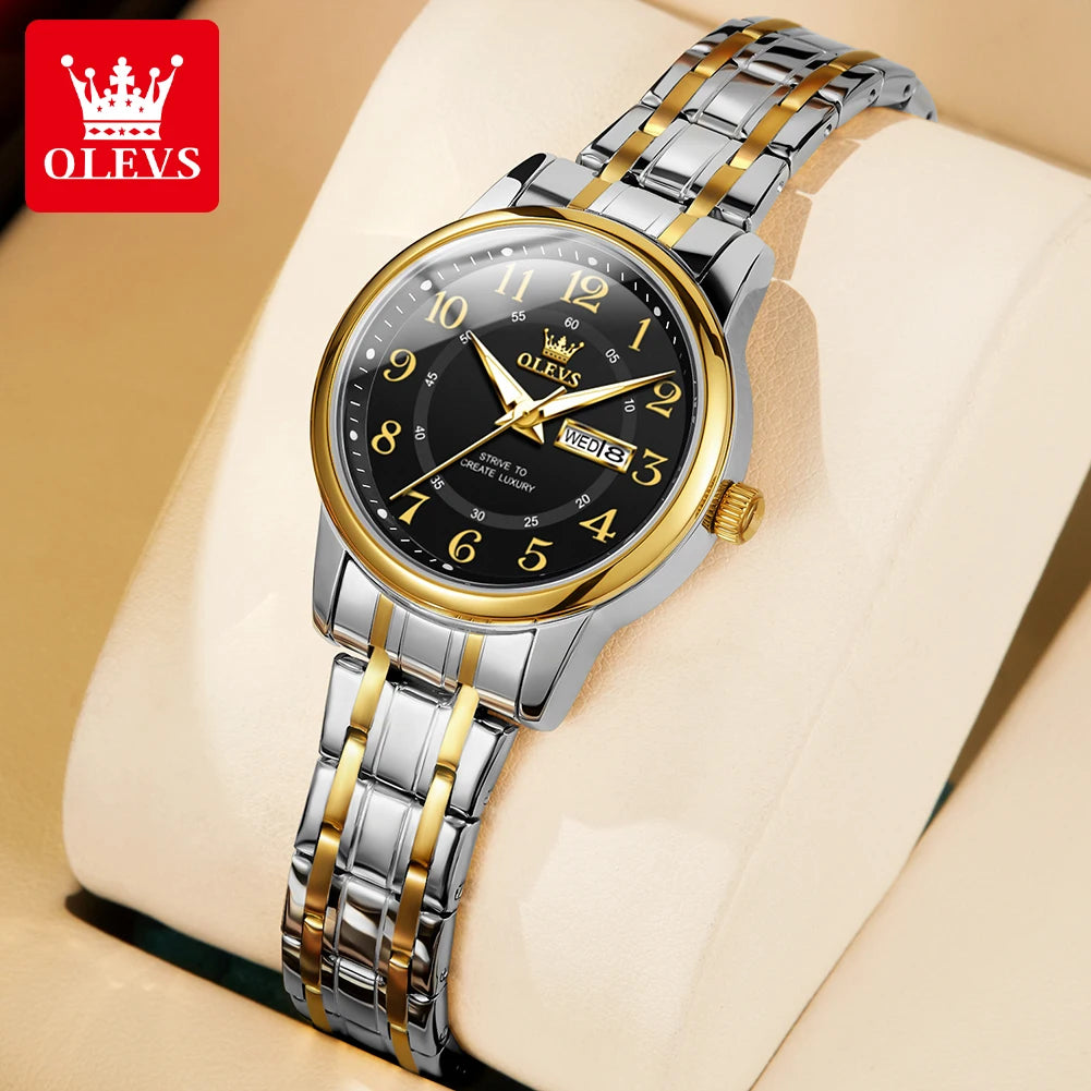 OLEVS 2891 Luxury Brand Fashion Women's Watches - Olevs - Embellish Gold Jewelry & Diamond