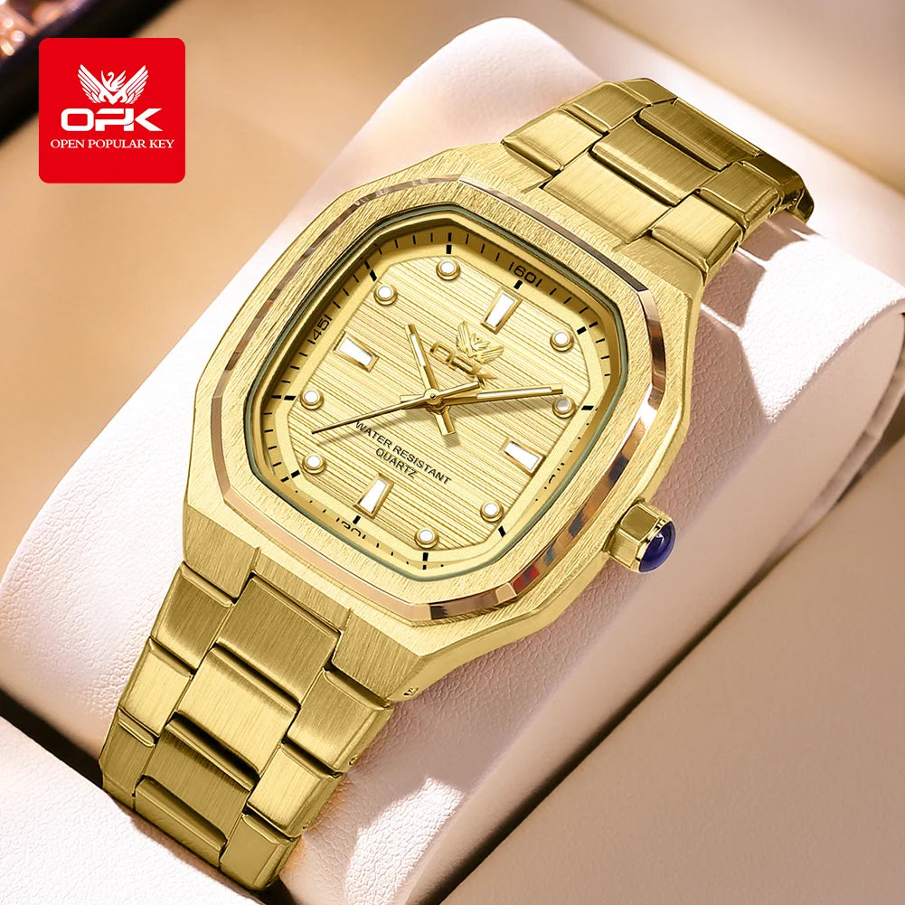 OPK 6044 Original Men Watches - Olevs - Embellish Gold Jewelry & Diamond