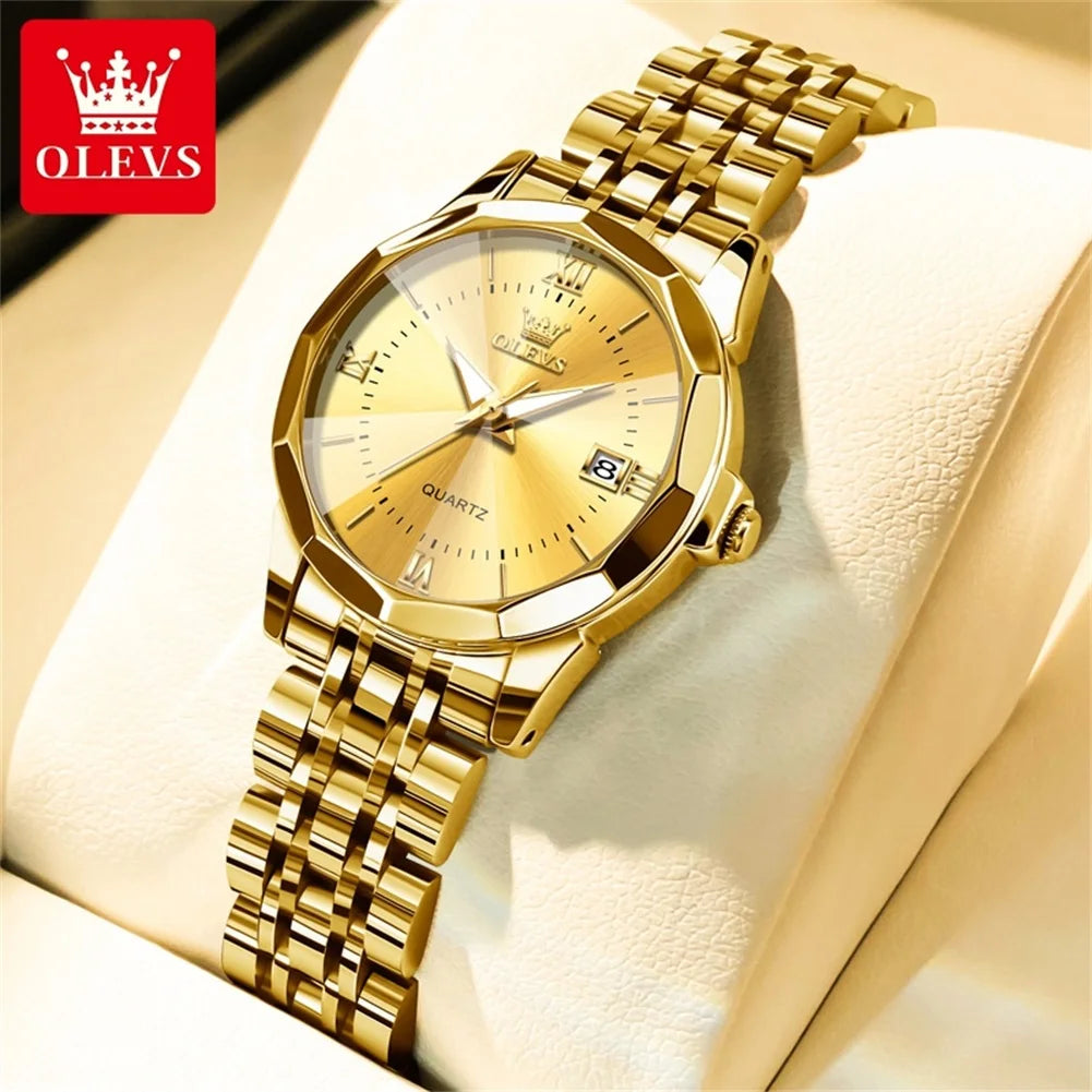 OLEVS 9989 Women Watch - Olevs - Embellish Gold Jewelry & Diamond