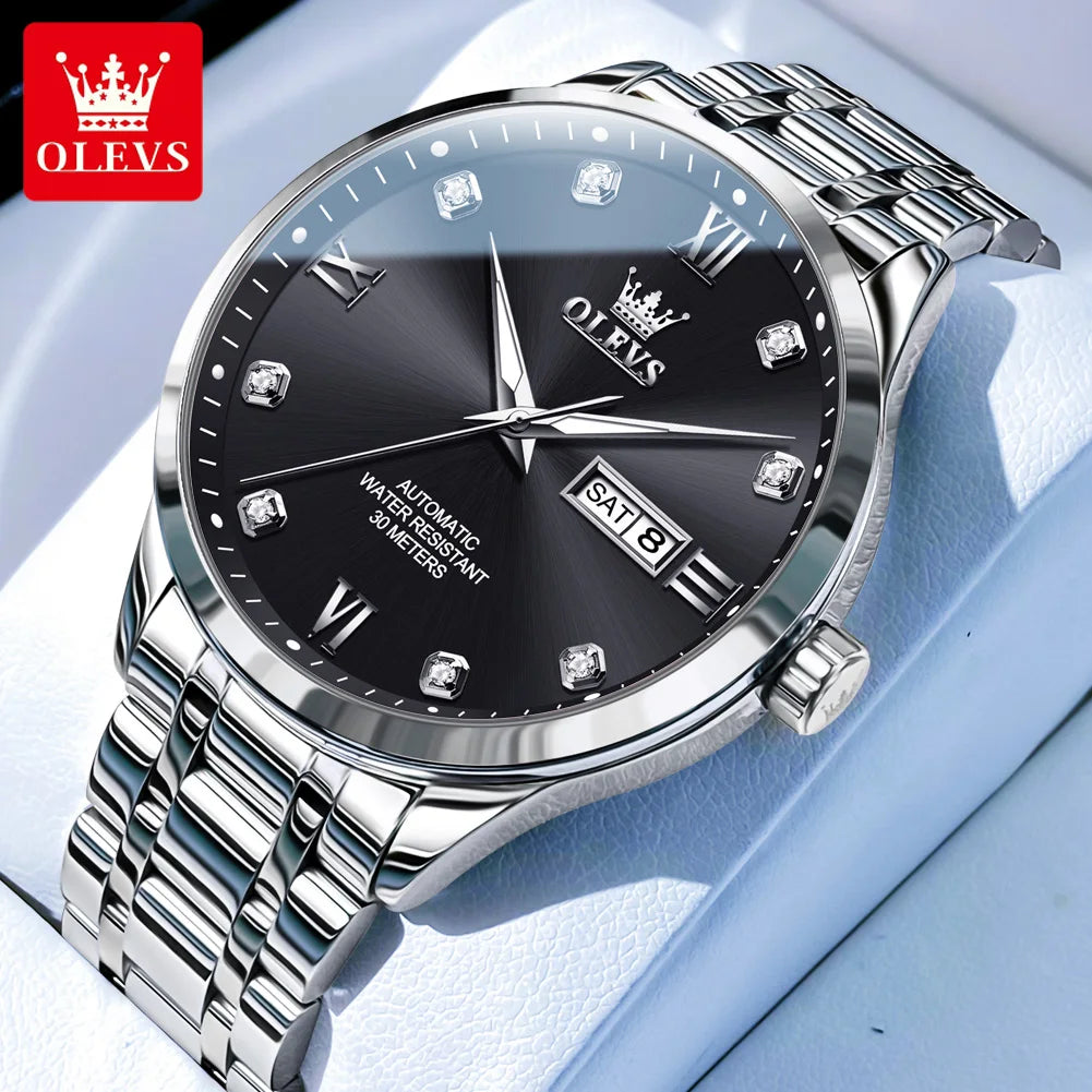 OLEVS Top Brand Men's Watches - Festive Collection - Embellish Gold Jewelry & Diamond