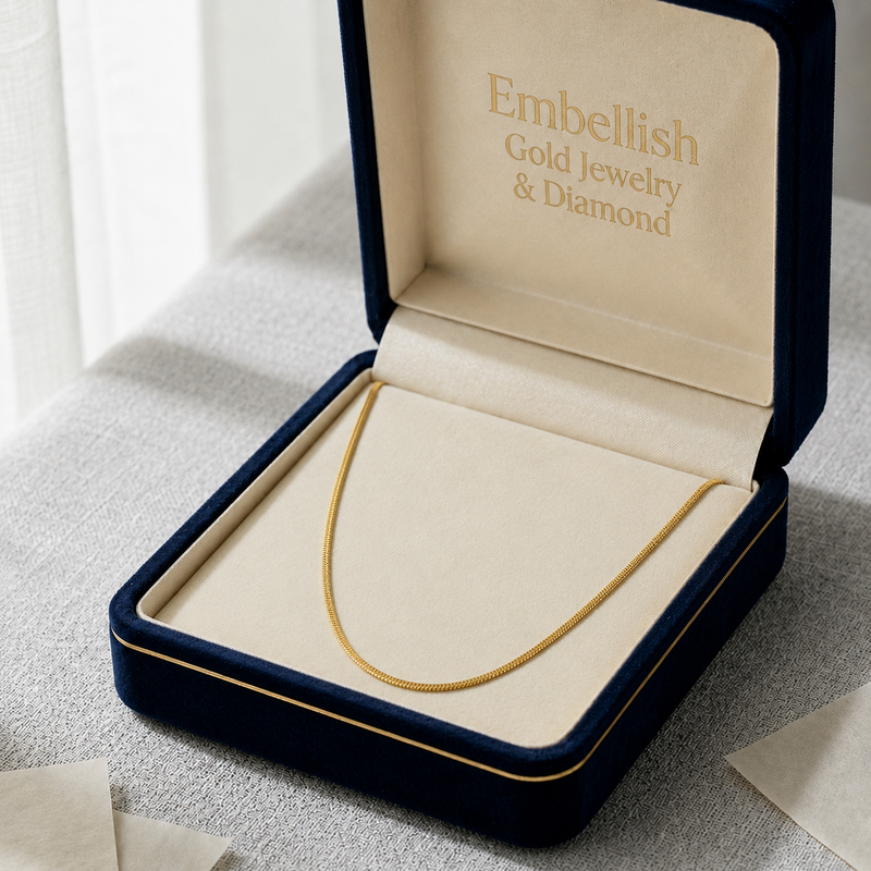 18K Real Gold Snake Chain - ad collection - Embellish Gold