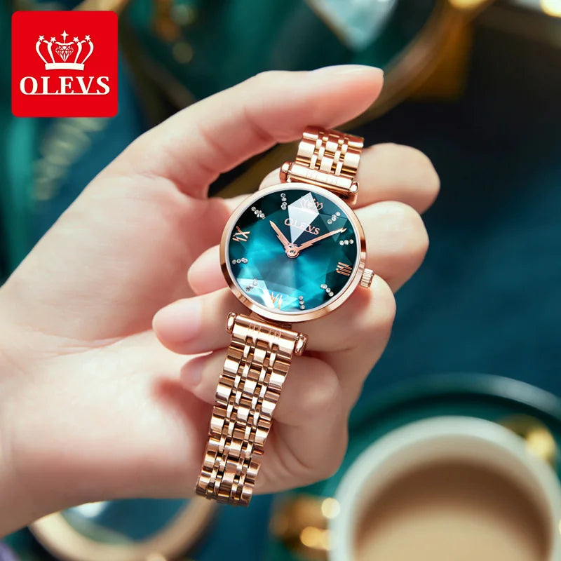 OLEVS New Women Luxury Jewel Quartz Watches - Olevs - Embellish Gold Jewelry & Diamond
