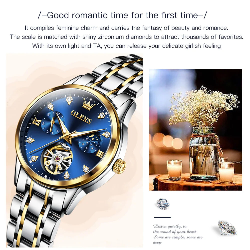 OLEVS 6608 Womens Watch - Olevs - Embellish Gold Jewelry & Diamond