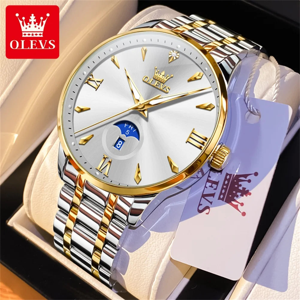 OLEVS Brand Men's Watch - Olevs - Embellish Gold Jewelry & Diamond