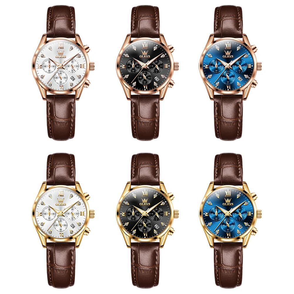 OLEVS 5523 Original Brand Women's Watches - Olevs - Embellish Gold Jewelry & Diamond