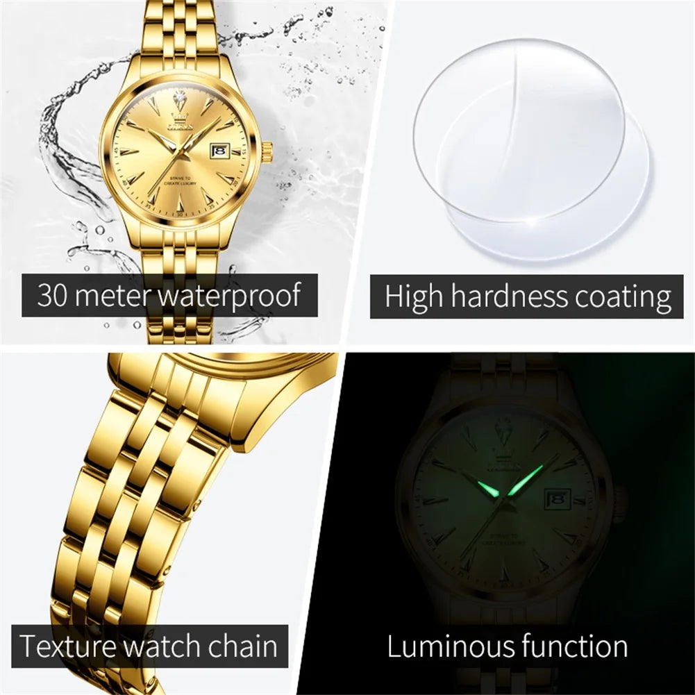 OLEVS 5598 Woman Watch - Olevs - Embellish Gold Jewelry & Diamond