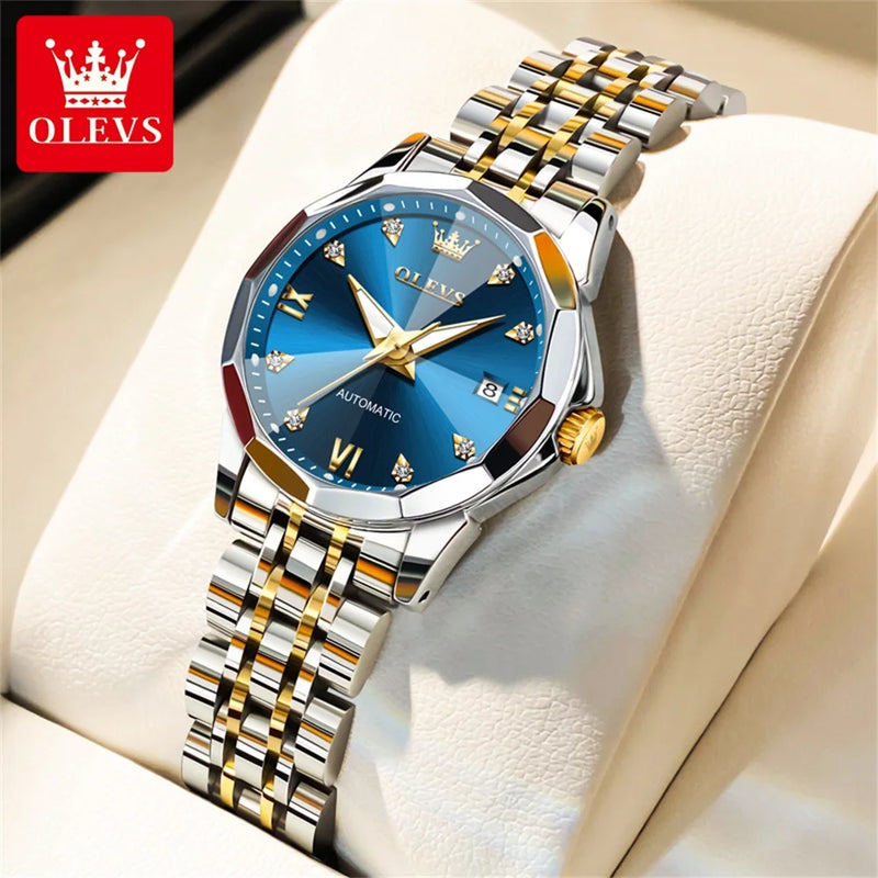 OLEVS Women's Watches - مجموعة احتفالية - Embellish Gold Jewelry & Diamond