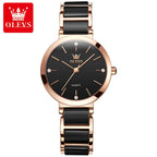 OLEVS 5877 Luxury Stainless Steel Watch for Women