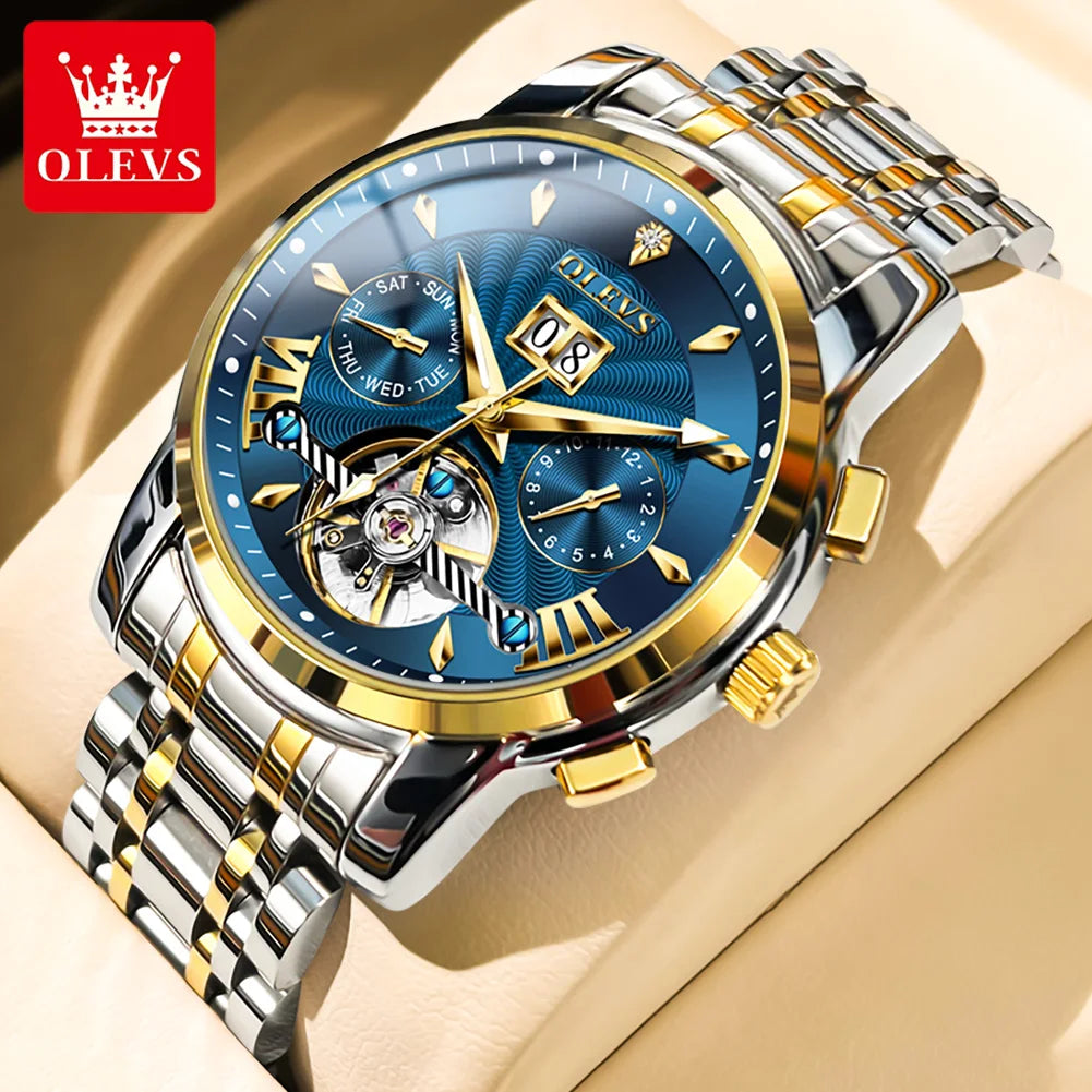 OLEVS Men Watches - Festive Collection - Embellish Gold Jewelry & Diamond